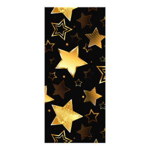 Panfleto Padrão sem costura com estrelas de Ouro