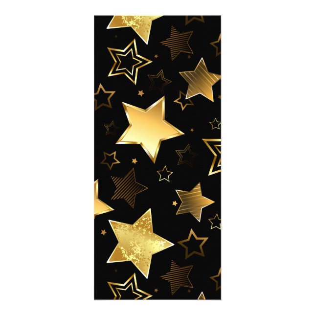 Panfleto Padrão sem costura com estrelas de Ouro (Frente)