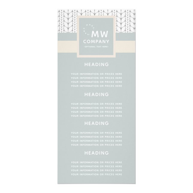 Panfleto Padrões de Mão Profissional Moderna Criada (Frente)