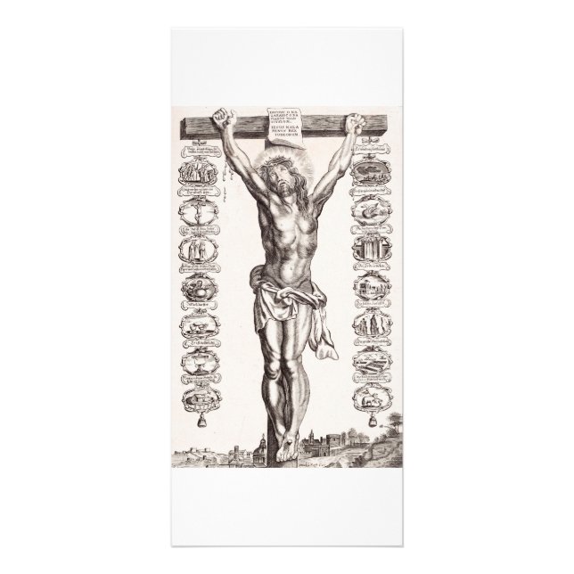 Panfleto Paixão de Jesus crucificação do Cristo (Frente)