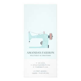 Panfleto PASTEL AQUA BLUE PINK SEwing MACH PRECE SERVICE