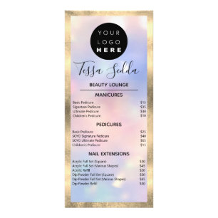 Panfleto Pedicure SPA do Unhas Makeup Hair