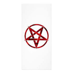 Panfleto Pentagrama do Diabo Vermelho