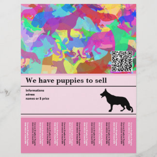 Panfleto Personalizado de Cão Pastor