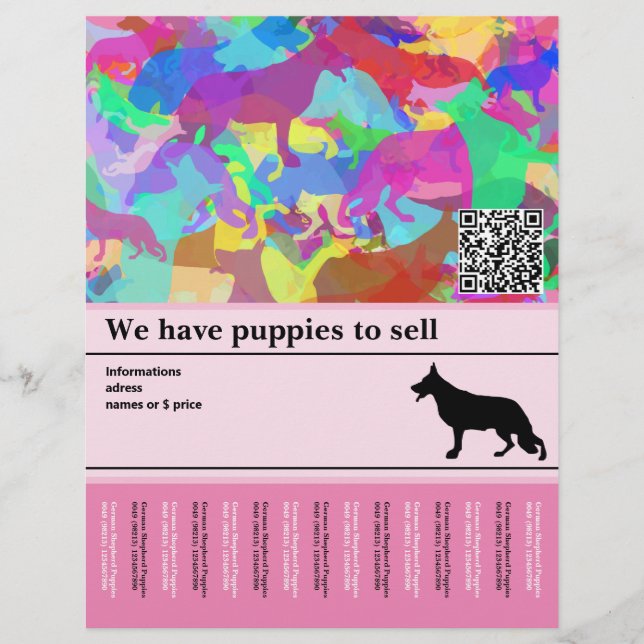 Panfleto Personalizado de Cão Pastor (Frente)