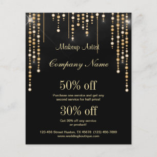 Panfleto personalizado de negócios artístico de ma