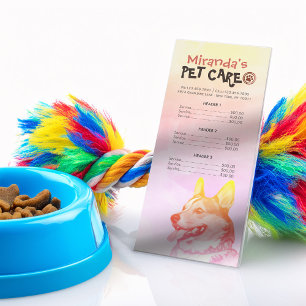 Panfleto Pet Care Sitting Grooming Beaut Salon Price List