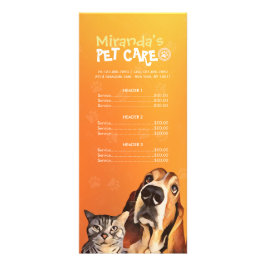 Panfleto Pet Care Sitting Grooming Beaut Salon Price List