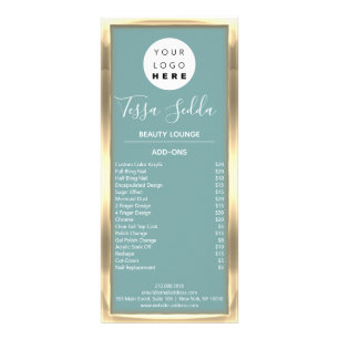 Panfleto Pico Dourado Azul de Maquiagem de Cabelo