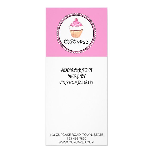 PANFLETO PINK NEGRO DO CUPCAKE (Frente)