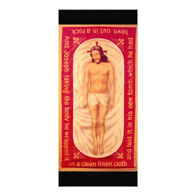 Panfleto Pintura da placa de rack de Cristo (Frente)