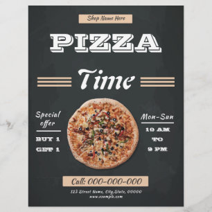 Panfleto Pizza Time