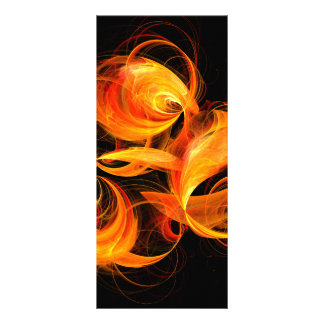 Panfleto Placa de rack de Abstrato de arte Fireball