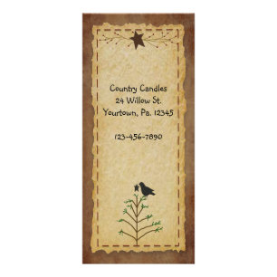 Panfleto Placa de rack de árvore de pinheiro primitivo