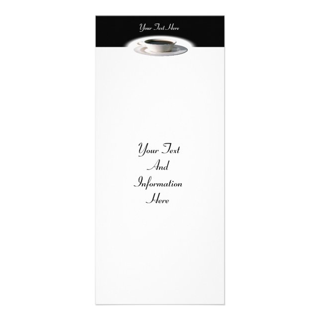 Panfleto Placa de rack de café fino (Frente)