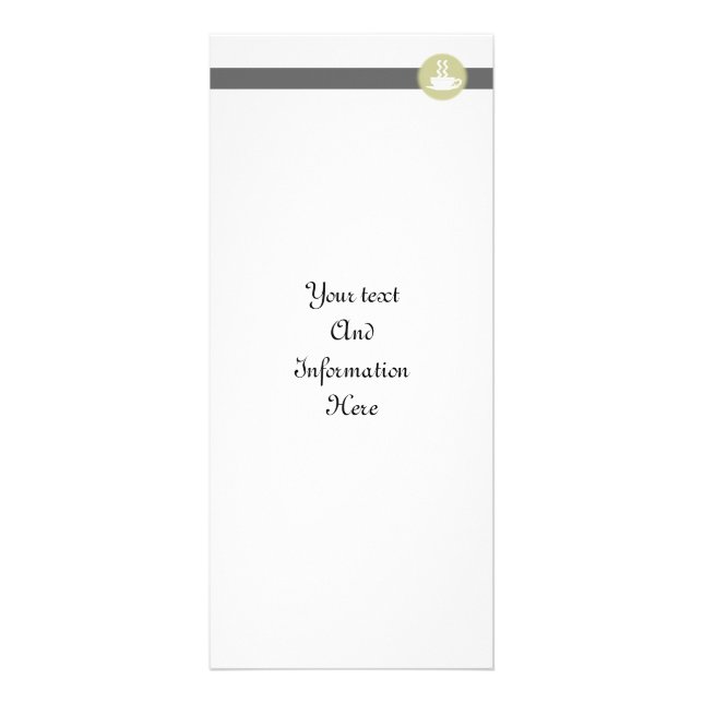 Panfleto Placa de rack de café quente (Frente)