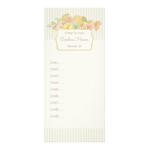 Panfleto Placa de rack de flores de pastel com efeito Doura