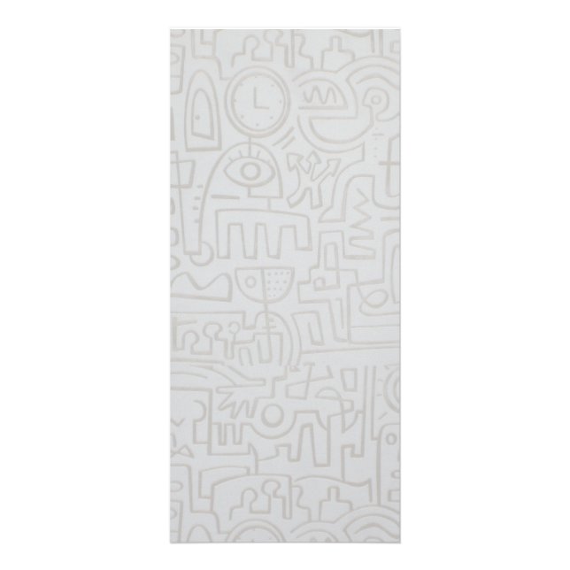 Panfleto Placa de rack de Grafite abstrato (Frente)