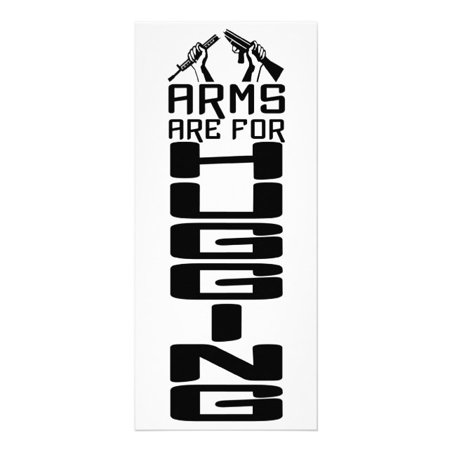 Panfleto Placa de rack de Hug de Armas (Frente)