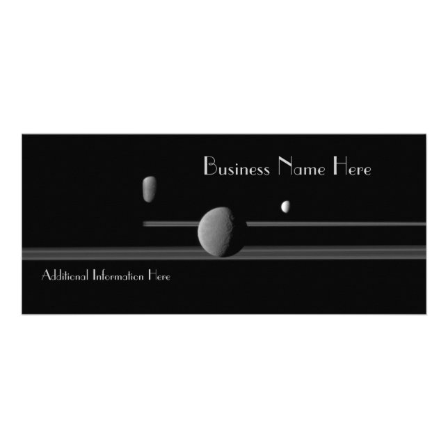 Panfleto Placa de rack de negócios para calendário de Satur (Frente)