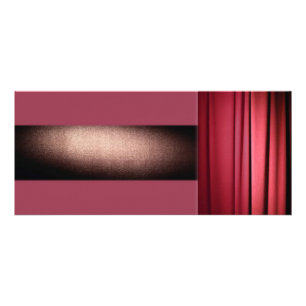 Panfleto Placa de Rack de Teatro