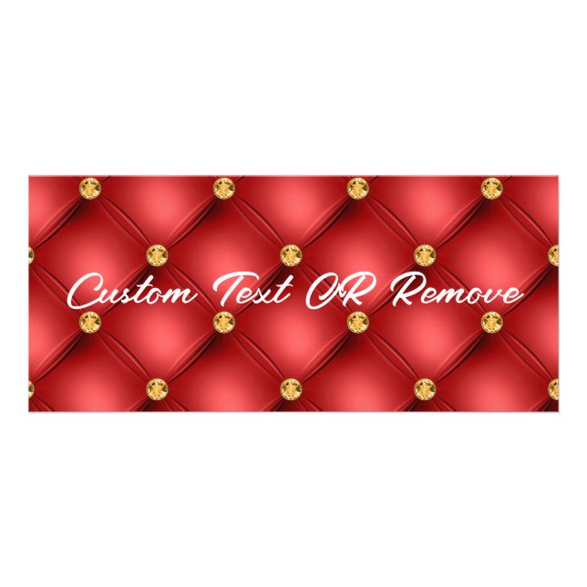 Panfleto Placa de Rack de Texto Personalizada Montada Gemst (Frente)