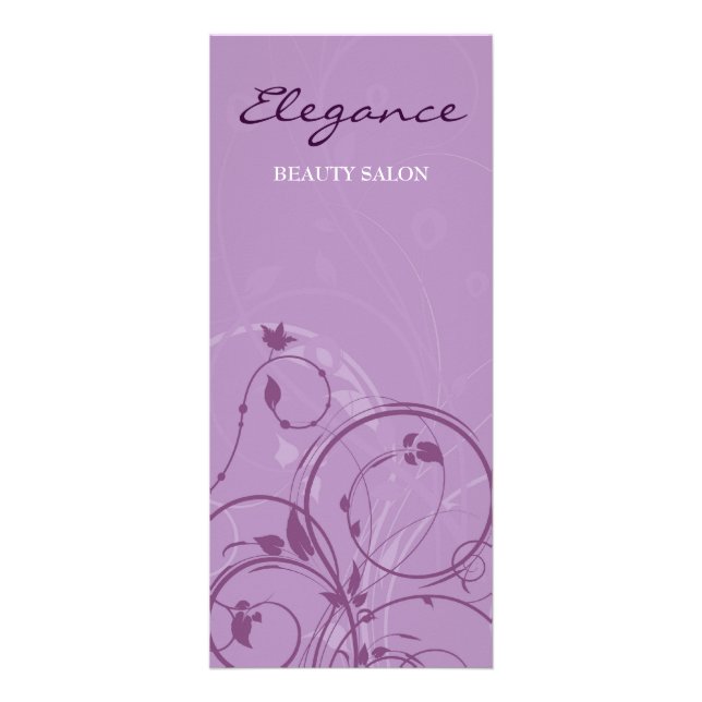 Panfleto Placa de rack Design floral (Frente)