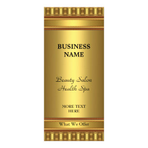 Panfleto Placa de rack Dourada em Dourado