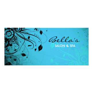 Panfleto Placa de Rack Floral Grunge