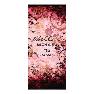 Panfleto Placa de Rack Floral Grunge