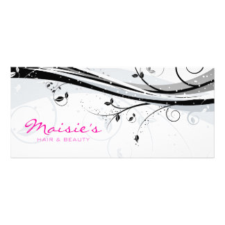 Panfleto Placa de Rack Floral Grunge