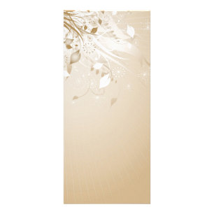 Panfleto Placa de Rack Floral Grunge