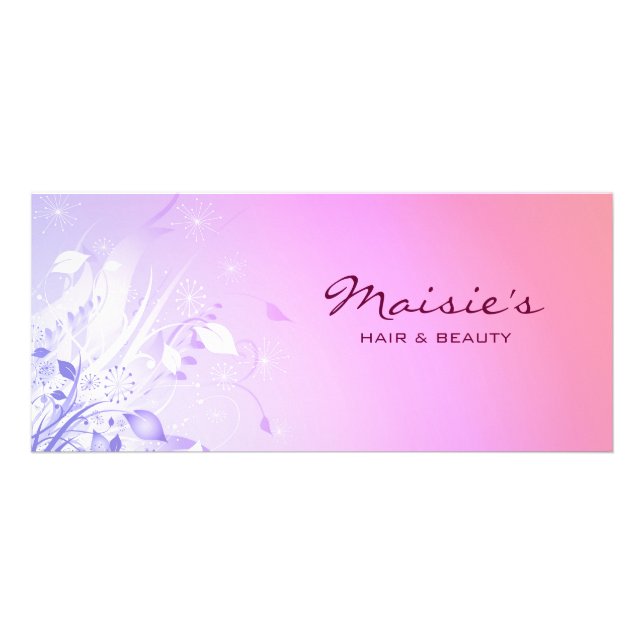 Panfleto Placa de Rack Floral Grunge (Frente)