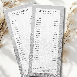 Panfleto Placa de rack moderna, brilhante, salão, pricelist