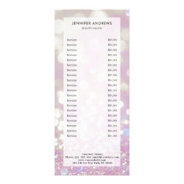 Panfleto Placa de rack moderna, brilhante, salão, pricelist