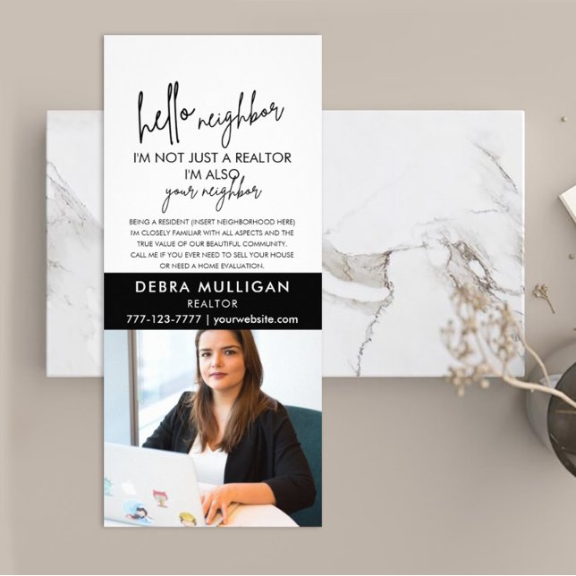 Panfleto Placa de rack para Marketing Imobiliário Moderno (Criador carregado)