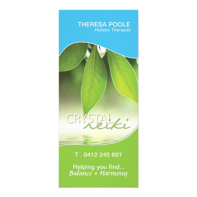 Panfleto Placa de rack Reiki (Frente)