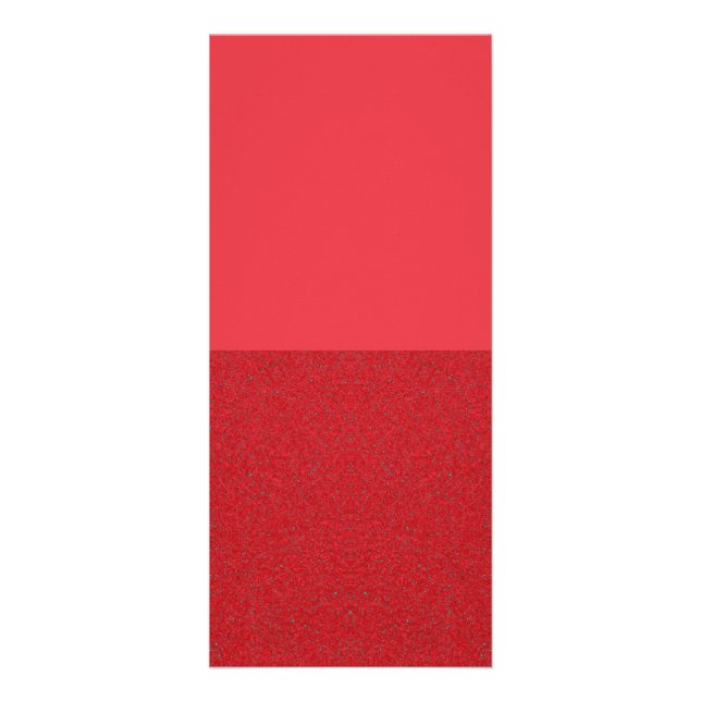 Panfleto Placa de Rack Vermelha Dual Finish 4″×9″ (Glitter  (Frente)