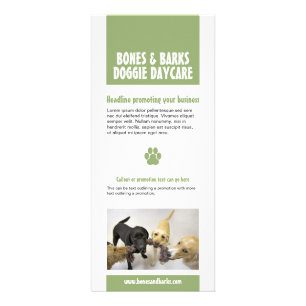 Panfleto Placa de suporte para cães de impressão Paw