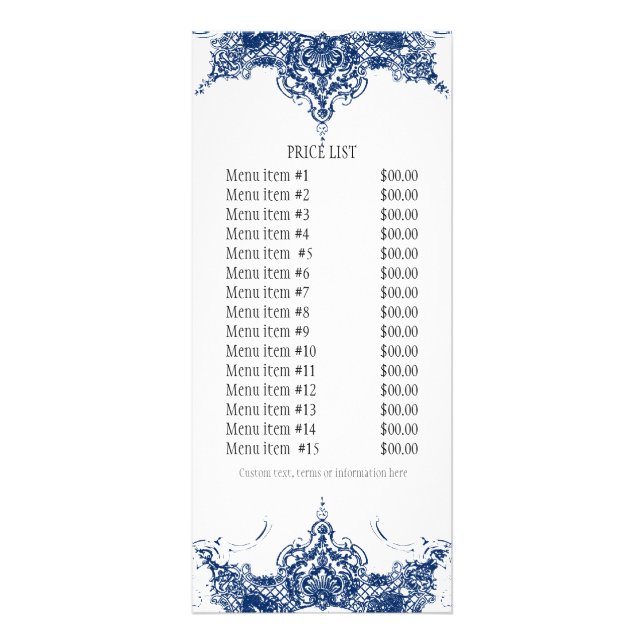 Panfleto Placa de Taxa de Negócios - Placa de Rolagem para  (Frente)