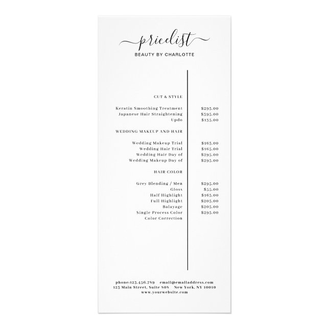 Panfleto Placa Rack Moderna (Frente)