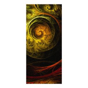 Panfleto Placa Rack Sunrise Floral Red Abstrato