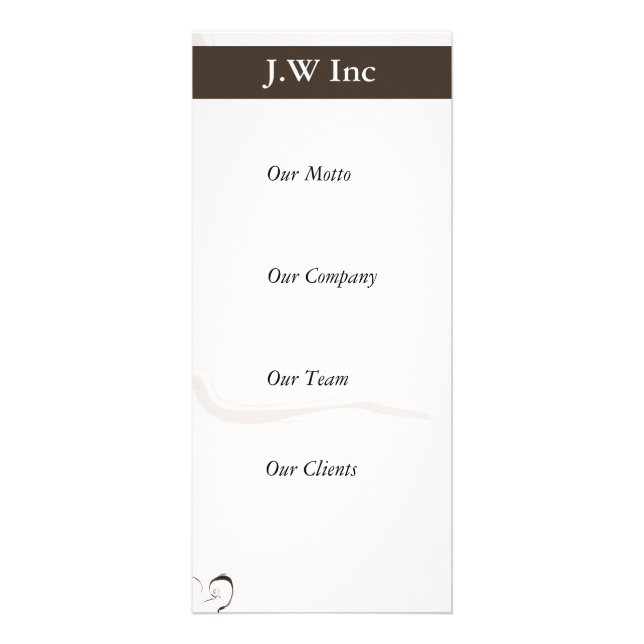 Panfleto Placas de rack para empresas abstrato (Frente)