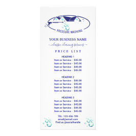 Panfleto Pressão Lavar Água Diminui Lista de Preços do Lava