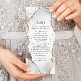 Panfleto Programa de Agitação de Cinza, Dourada e branca