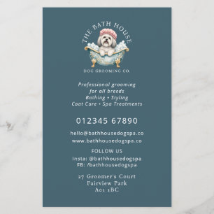Panfleto Promocional de Higiene de Cães Lhasa Apso