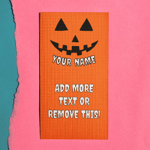 Panfleto Pumpkin Personalizado Halloween Seu Nome E Texto
