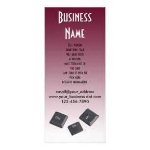 Panfleto Reinicializar Modelo de Foto de Chaves do Computad