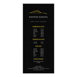 Panfleto Reparo Personalizado de Carros e Detalhamento Auto