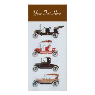 Panfleto RETRO CARS 2 - Reparação automática marrom para au